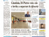 La prima pagina dell’edizione in edicola oggi