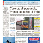 La prima pagina dell’edizione in edicola oggi