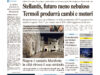 La prima pagina dell’edizione in edicola oggi