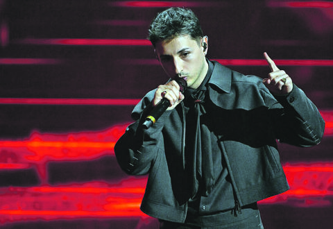 Italian singer Nayt performs on stage at the Ariston theatre during the 76th edition of the Sanremo Italian Song Festival, in Sanremo, Italy, 25 February 2026. The music festival will run from 24 to 28 February 2026.  ANSA/RICCARDO ANTIMIANI