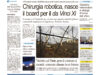 La prima pagina dell’edizione in edicola oggi
