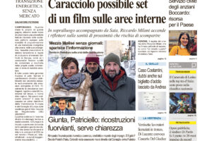 La prima pagina dell’edizione in edicola oggi