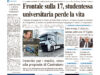 La prima pagina dell’edizione in edicola oggi