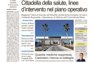 La prima pagina dell’edizione in edicola oggi