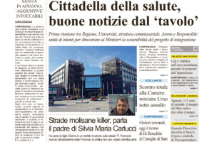 La prima pagina dell’edizione in edicola oggi