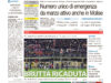 La prima pagina dell’edizione in edicola oggi