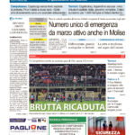 La prima pagina dell’edizione in edicola oggi