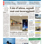 La prima pagina dell’edizione in edicola oggi