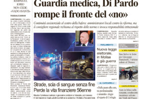 La prima pagina dell’edizione in edicola oggi