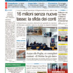 La prima pagina dell’edizione in edicola oggi