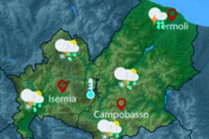 Allerta gialla in Molise: piogge, neve e temperature in calo