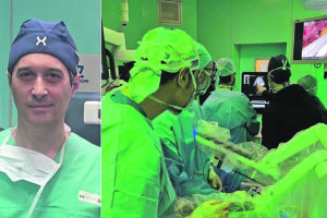 L’equipe di Di Sandro esegue il primo trapianto robotico rene-pancreas