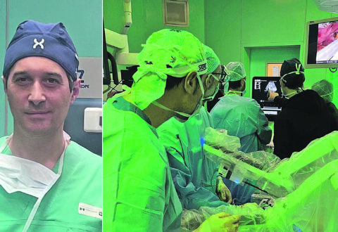 L’equipe di Di Sandro esegue il primo trapianto robotico rene-pancreas