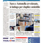 La prima pagina dell’edizione in edicola oggi