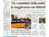 La prima pagina dell’edizione in edicola oggi