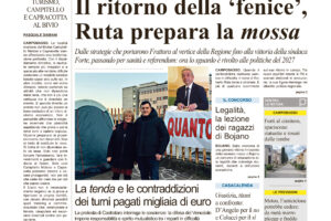 La prima pagina dell’edizione in edicola oggi