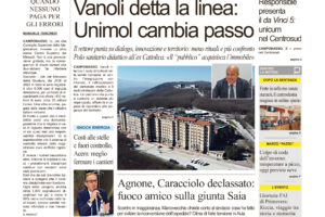 La prima pagina dell’edizione in edicola oggi