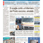 La prima pagina dell’edizione in edicola oggi