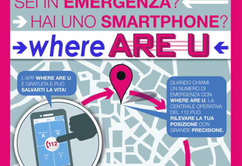 Where Are U, l’app che invia in centrale operativa la posizione di chi sta chiedendo aiuto