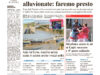 La prima pagina dell’edizione in edicola oggi