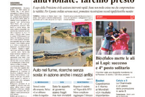 La prima pagina dell’edizione in edicola oggi