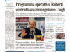 La prima pagina dell’edizione in edicola oggi