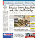 La prima pagina dell’edizione in edicola oggi