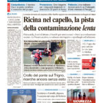 La prima pagina dell’edizione in edicola oggi