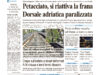 La prima pagina dell’edizione in edicola oggi