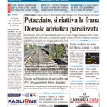 La prima pagina dell’edizione in edicola oggi