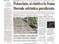 La prima pagina dell’edizione in edicola oggi