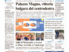 La prima pagina dell’edizione in edicola oggi