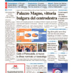 La prima pagina dell’edizione in edicola oggi