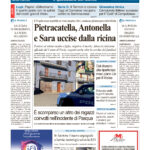 La prima pagina dell’edizione in edicola oggi