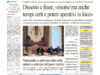 La prima pagina dell’edizione in edicola oggi