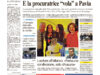 La prima pagina dell’edizione in edicola oggi