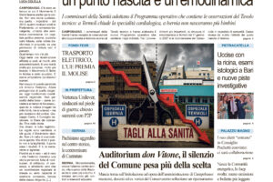 La prima pagina dell’edizione in edicola oggi