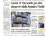 La prima pagina dell’edizione in edicola oggi