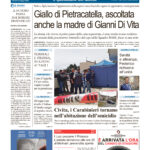 La prima pagina dell’edizione in edicola oggi