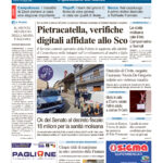 La prima pagina dell’edizione in edicola oggi